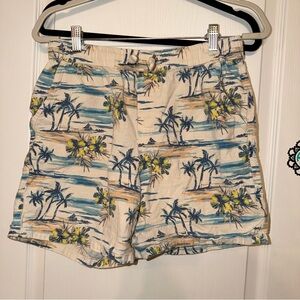 Tropical Print Boy’s Husky Shorts